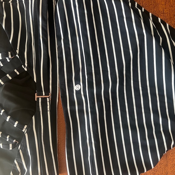 CALIA Striped Bikini Set XL Black & White Strappy Top Mid-Rise Bottom - Picture 7 of 7